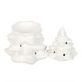 White Fir Tree Oil Burner/Wax Melter with Two Free Packs of Melts