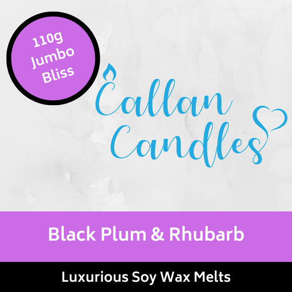 Black Plum & Rhubarb Soy Wax Melt 110g