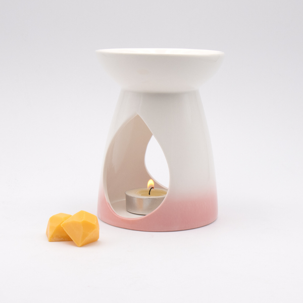Pink ceramic wax burner by callan candles