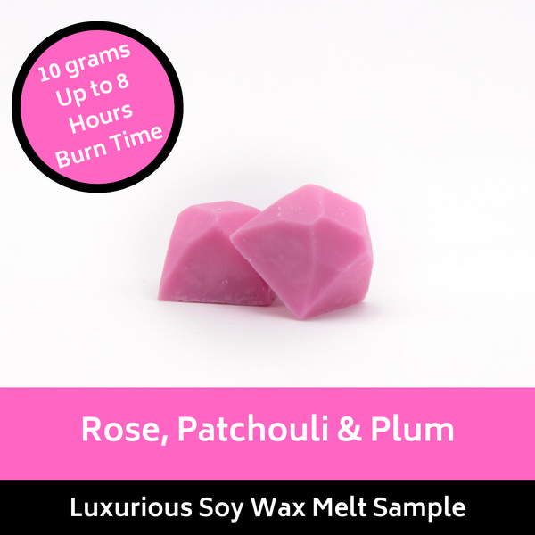 Rose, Patchouli & Plum Soy Wax Melt Sample