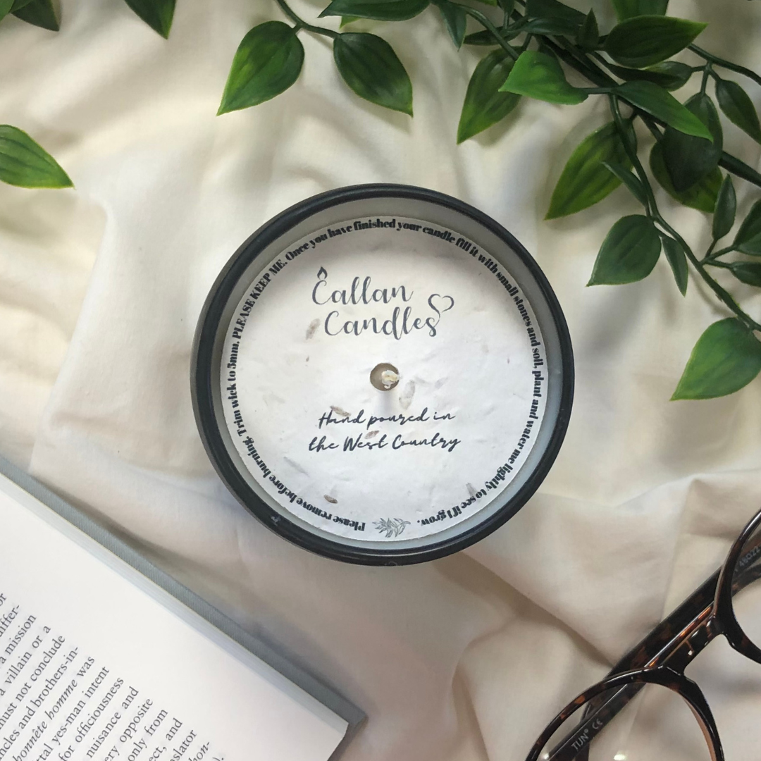 Highly Scented English Rose 250g Soy Wax Candle Callan Candles