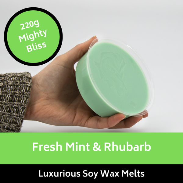 220g Mighty Fresh Mint & Rhubarb Soy Wax Melt