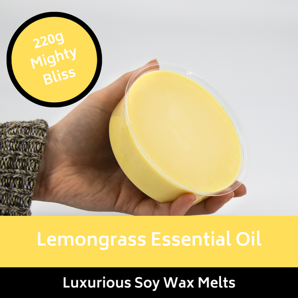 220g Mighty Lemongrass Essential Oil Soy Wax Melt