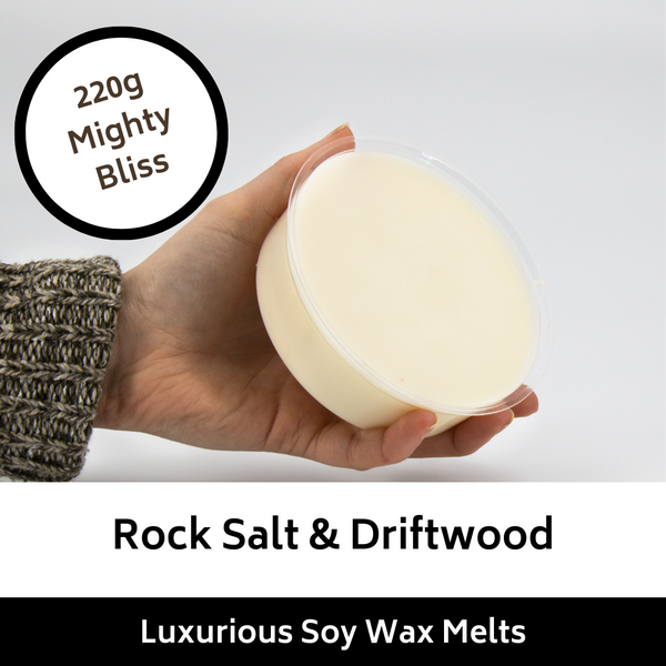 220g Mighty Rock Salt & Driftwood Soy Wax Melt
