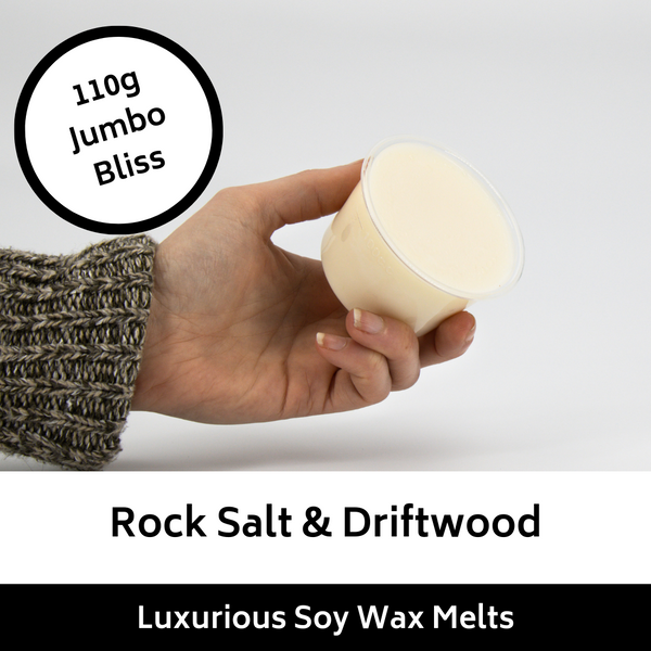 110g Jumbo Rock Salt & Driftwood Soy Wax Melt
