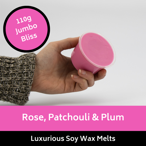 110g Jumbo Rose, Patchouli & Plum Soy Wax Melt
