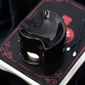 Black Heart Oil Burner/Wax Melter with Two Free Packs of Melts