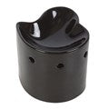 Black Heart Oil Burner/Wax Melter with Two Free Packs of Melts