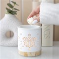Matte Ceramic Butterfly Oil Burner/Wax Melter with Two Free Packs of Melts
