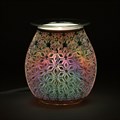 3D Geometric Flower Light Up Electric Wax Melt Burner & Two Free Packets of Melts