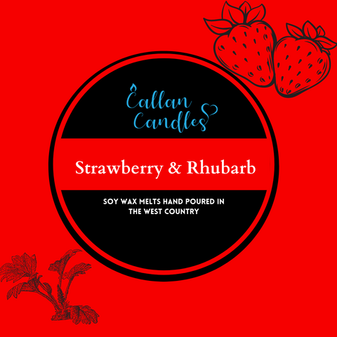 *Limited Edition* 110g Jumbo Strawberry and Rhubarb Soy Wax Melt