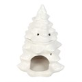 White Fir Tree Oil Burner/Wax Melter with Two Free Packs of Melts