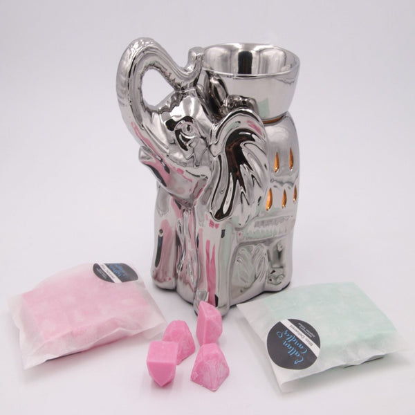 Silver Elephant Melter & Two Free Packets of Melts