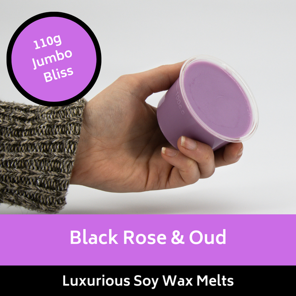 110g Jumbo Black Rose & Oud Soy Wax Melt