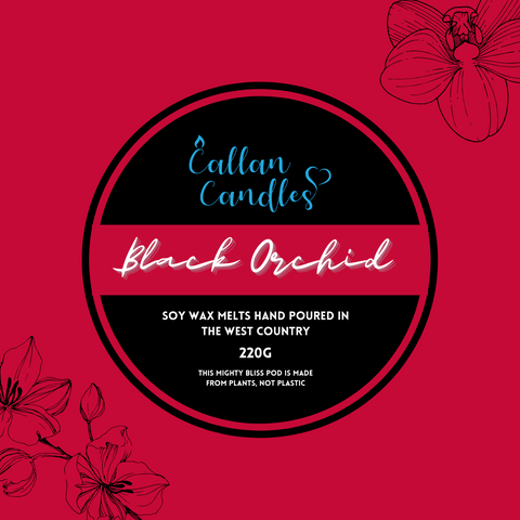 220g Mighty Black Orchid Soy Wax Melt