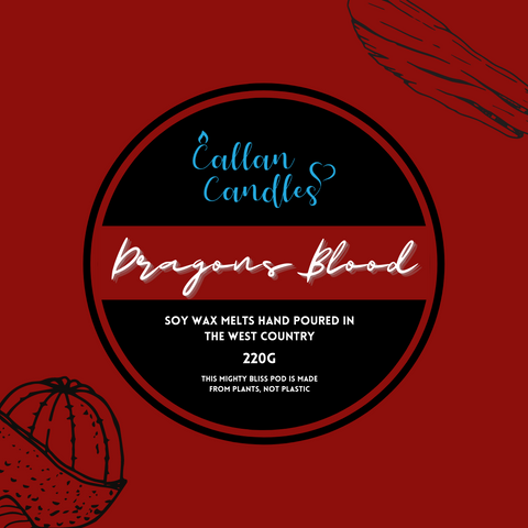 220g Mighty Dragons Blood Soy Wax Melt