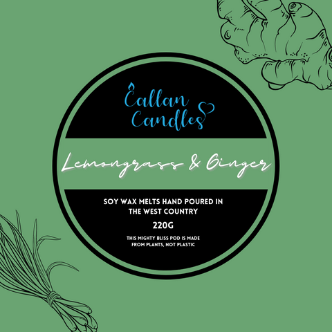 220g Mighty Lemongrass & Ginger Soy Wax Melt