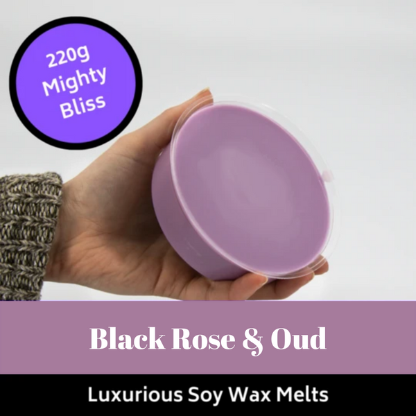 220g Mighty Black Rose & Oud Soy Wax Melt