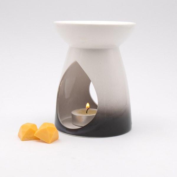 Black ceramic wax burner by callan candles