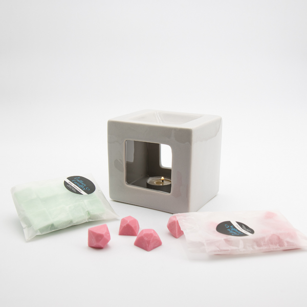 Grey Cube Melter & Two Free Packets of Melts
