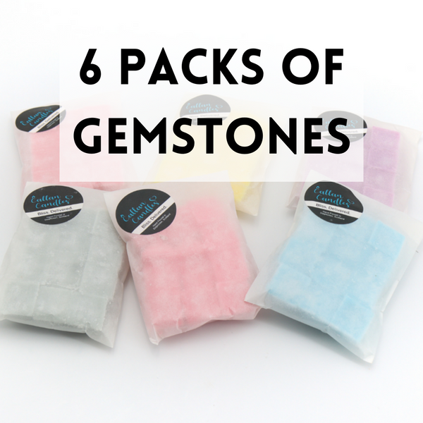 Six Packs of Gemstone Soy Wax Melts