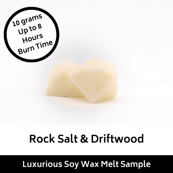 Rock Salt & Driftwood Soy Wax Melt Sample