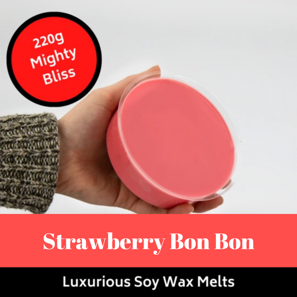 220g Mighty Strawberry Bon Bon  Soy Wax Melt