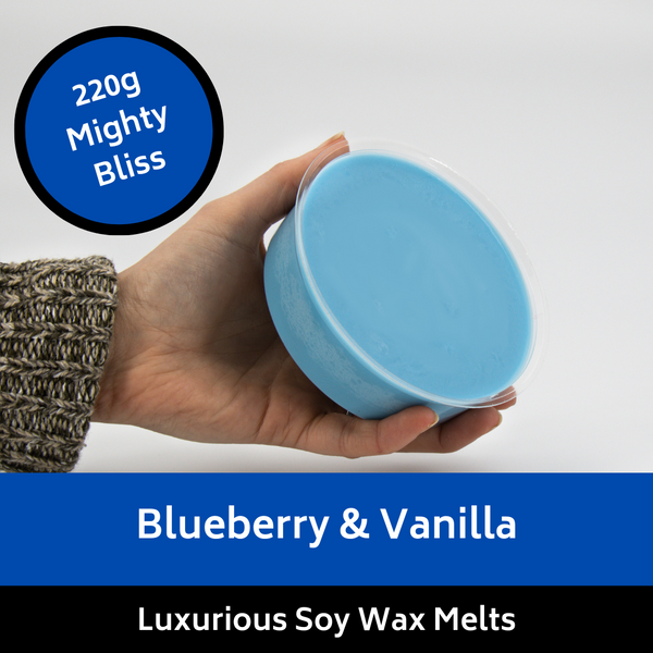 220g Mighty Blueberry & Vanilla Soy Wax Melt