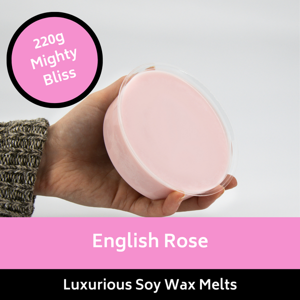 220g Mighty English Rose Soy Wax Melt