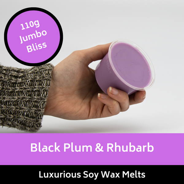 110g Jumbo Black Plum & Rhubarb Soy Wax Melt