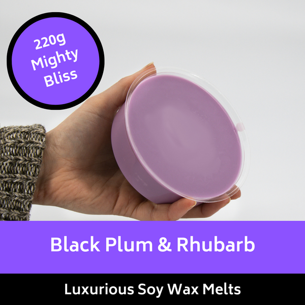 220g Mighty Black Plum & Rhubarb Soy Wax Melt