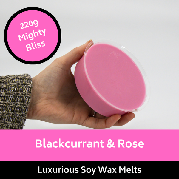 220g Mighty Blackcurrant & Rose Soy Wax Melt