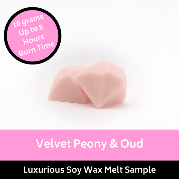 Velvet Peony & Oud Soy Wax Melt Sample