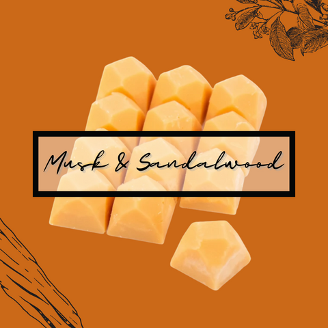 Musk & Sandalwood 60g Gemstone Soy Wax Melt Pack