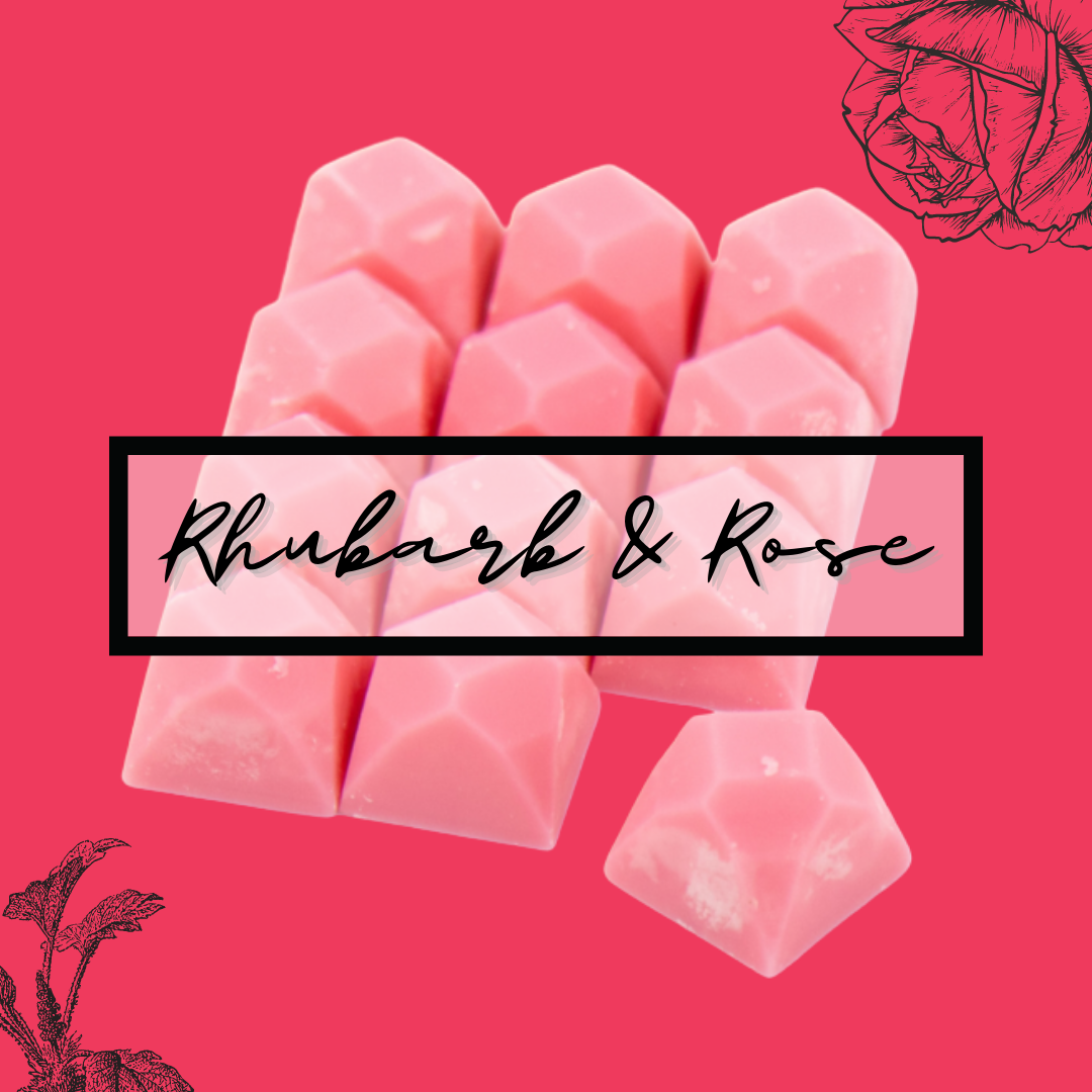Rhubarb & Rose 60g Gemstone Soy Wax Melt Pack