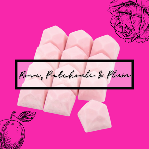 Rose, Patchouli & Plum 60g Gemstone Soy Wax Melt Pack